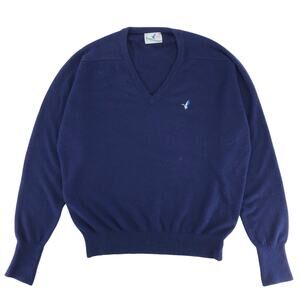 80s Flying Scotsman mallard V neck sweater 1980s vintage